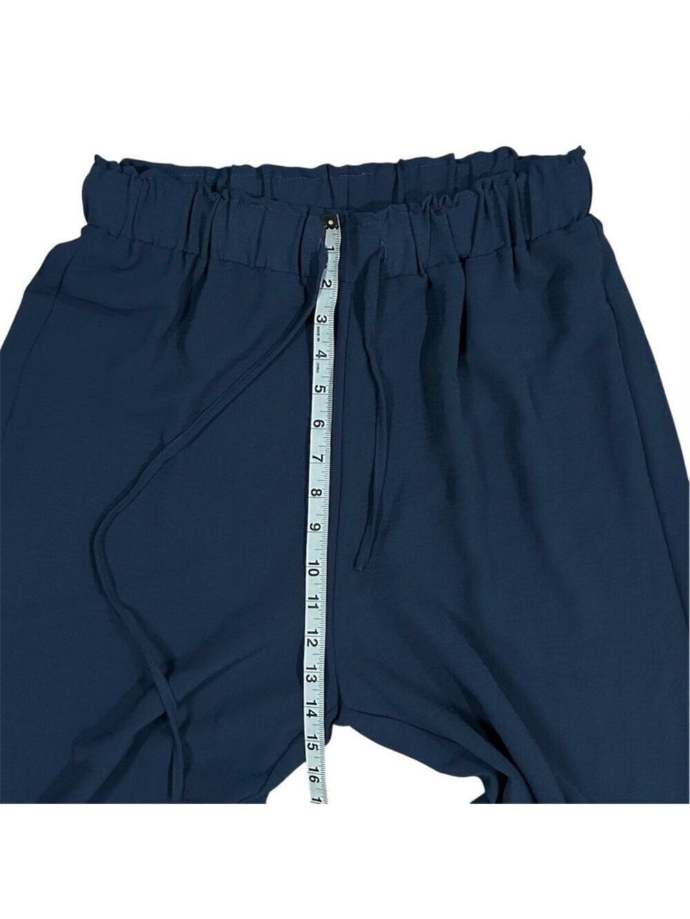 Cupshe Summer Lovin' Drawstring Wide Leg High Rise Coverup Pants Blue Sz Medium - Picture 5 of 11